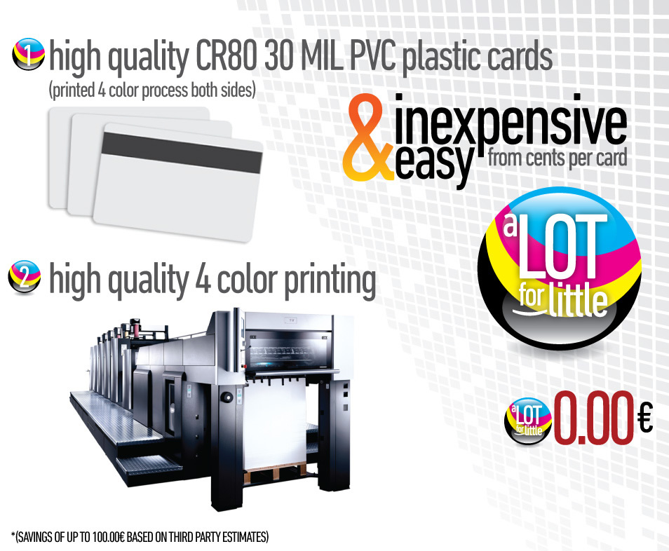 High quality CR80 30 MIL PVC plastic cards, High quality 4 color printing